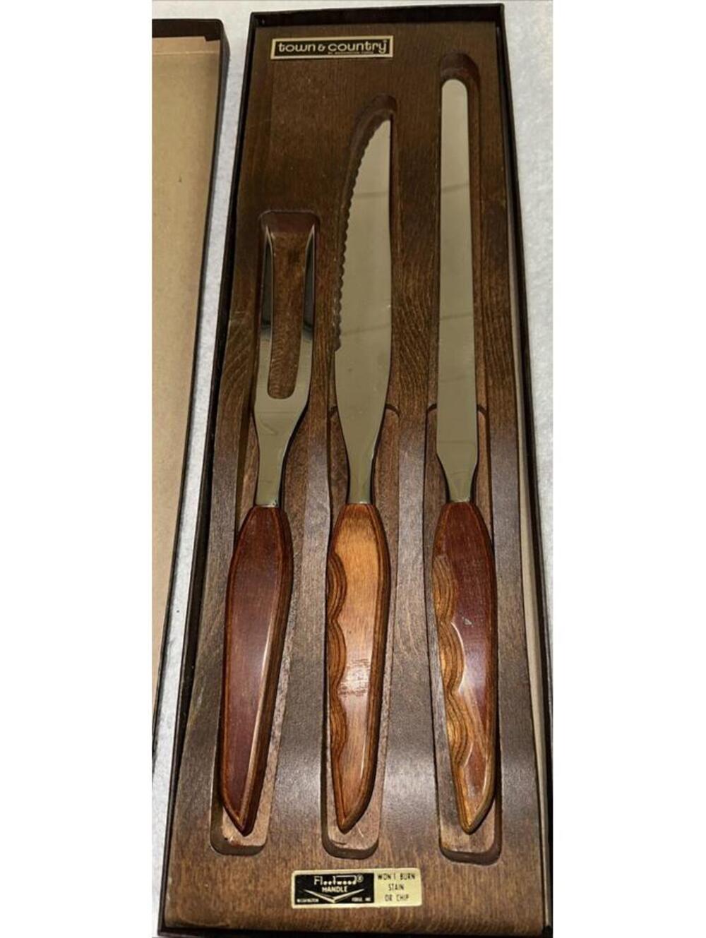 Carving Set Town & Country 3 pc Set By Washington Forge Serving Fork Two Knives